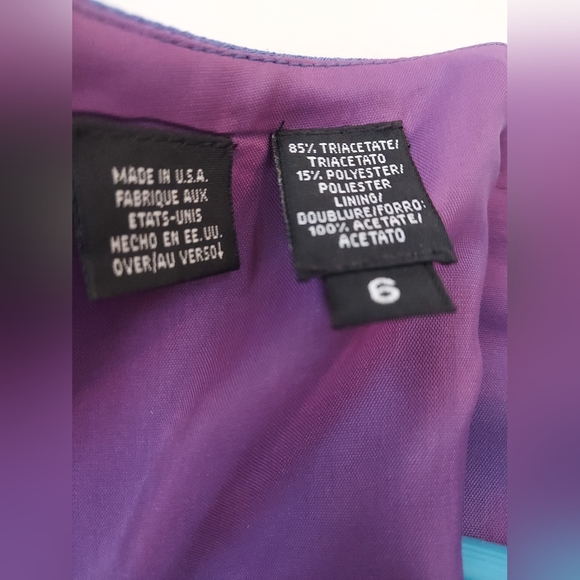 Vintage 80s Liz Claiborne Blue Pencil Dress, Size 6 - Picture 10 of 10